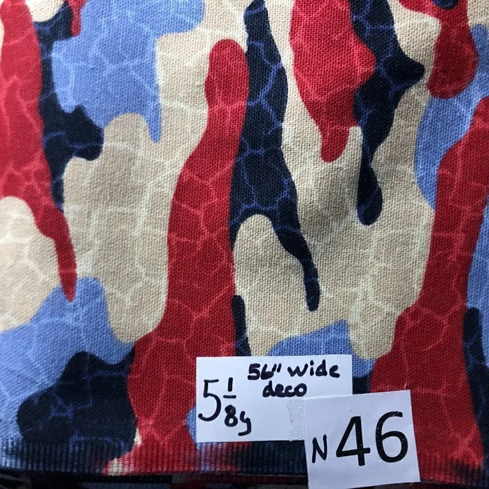 Decorator Cotton Fabric - 5 1/8 Yards - Camo Bright #N46